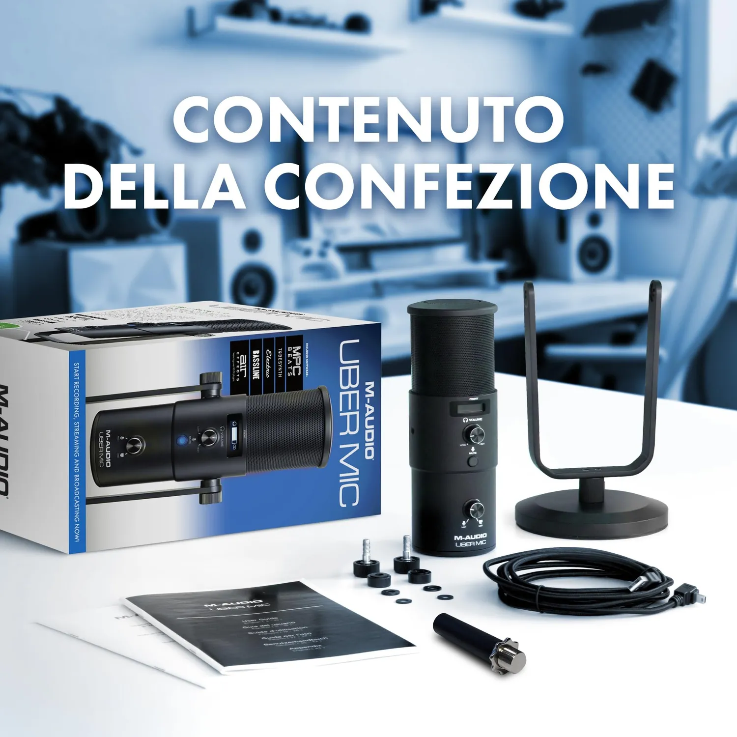 M-Audio Uber Mic microfono USB condensatore streaming