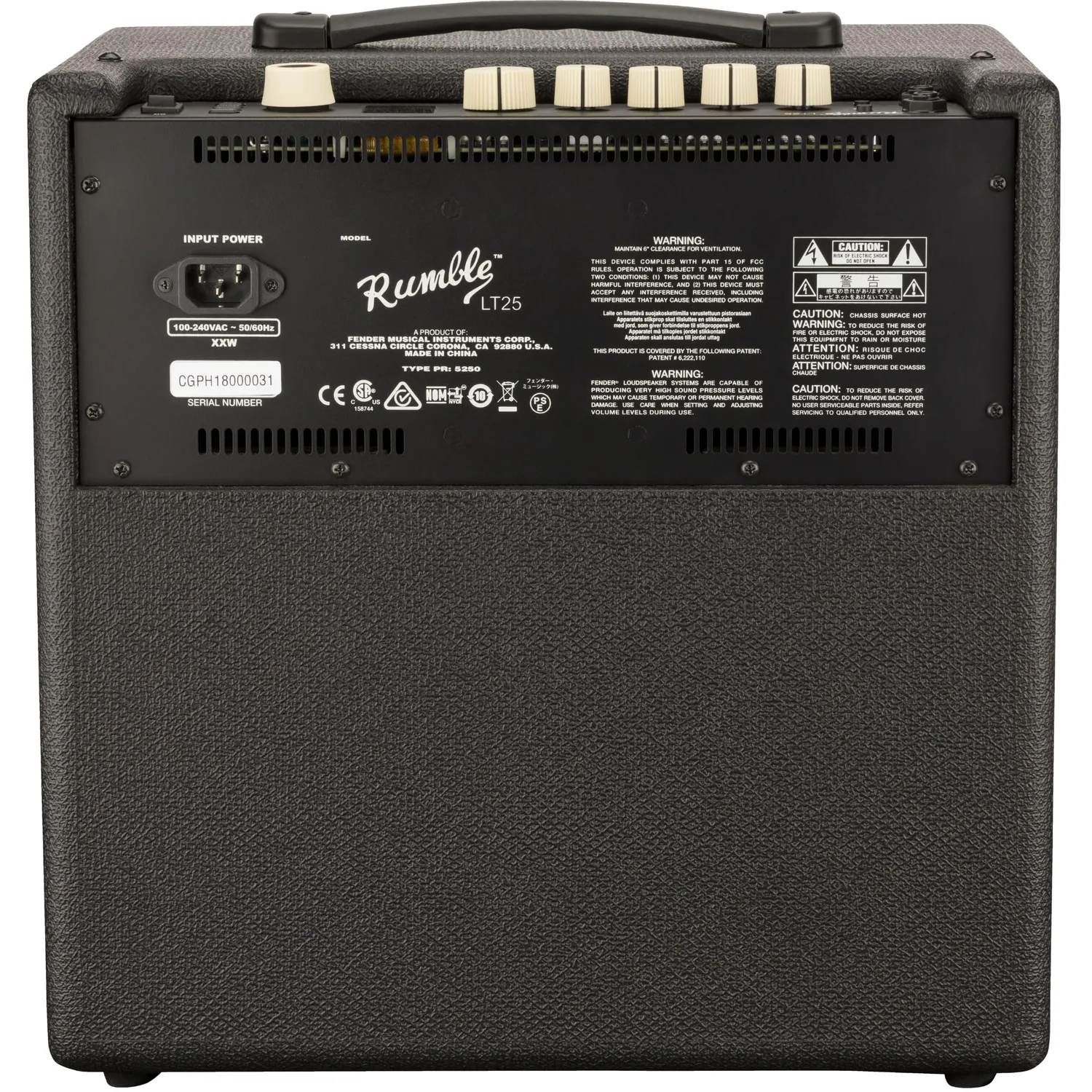 Fender Rumble LT25 amplificatore basso modeling 25W con effetti