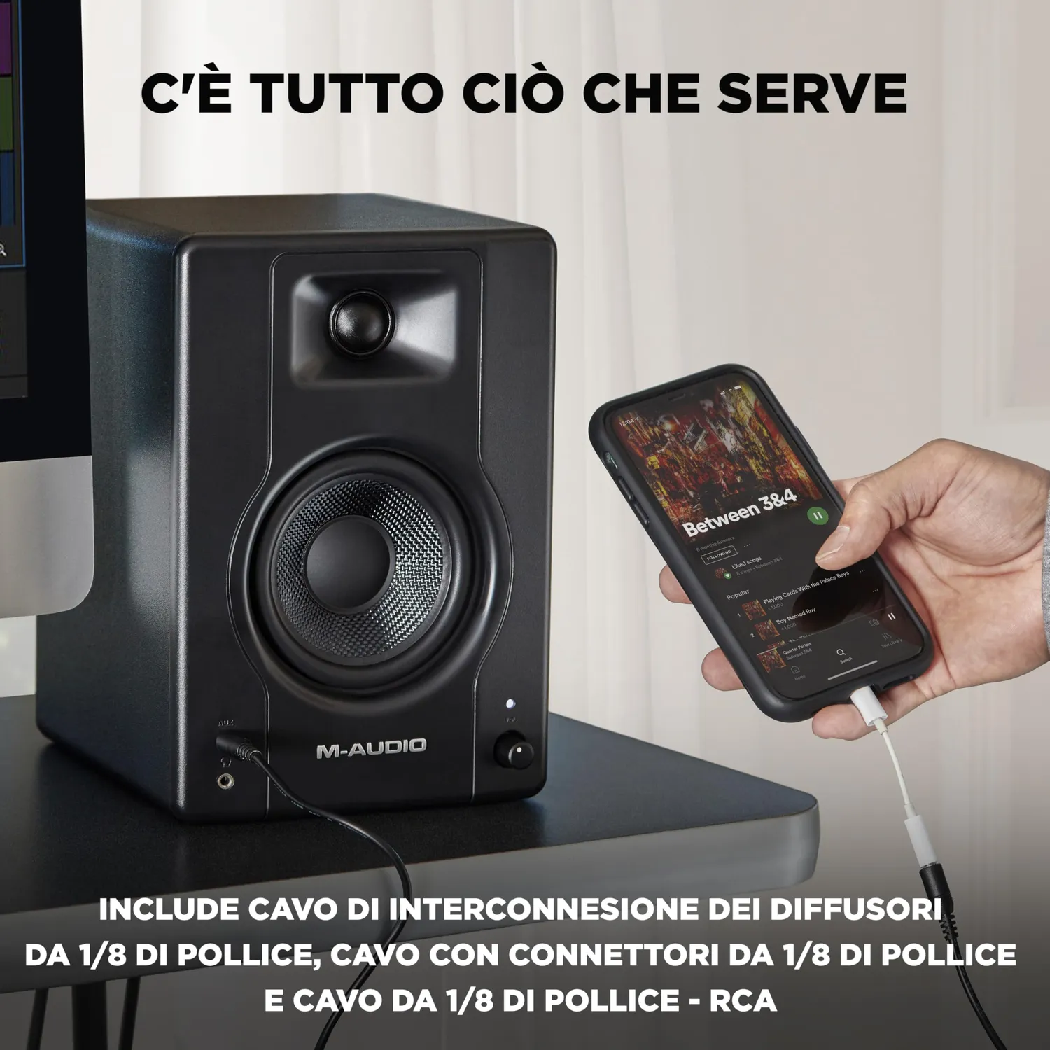 M-Audio BX4 monitor studio 4.5" coppia Kevlar nero