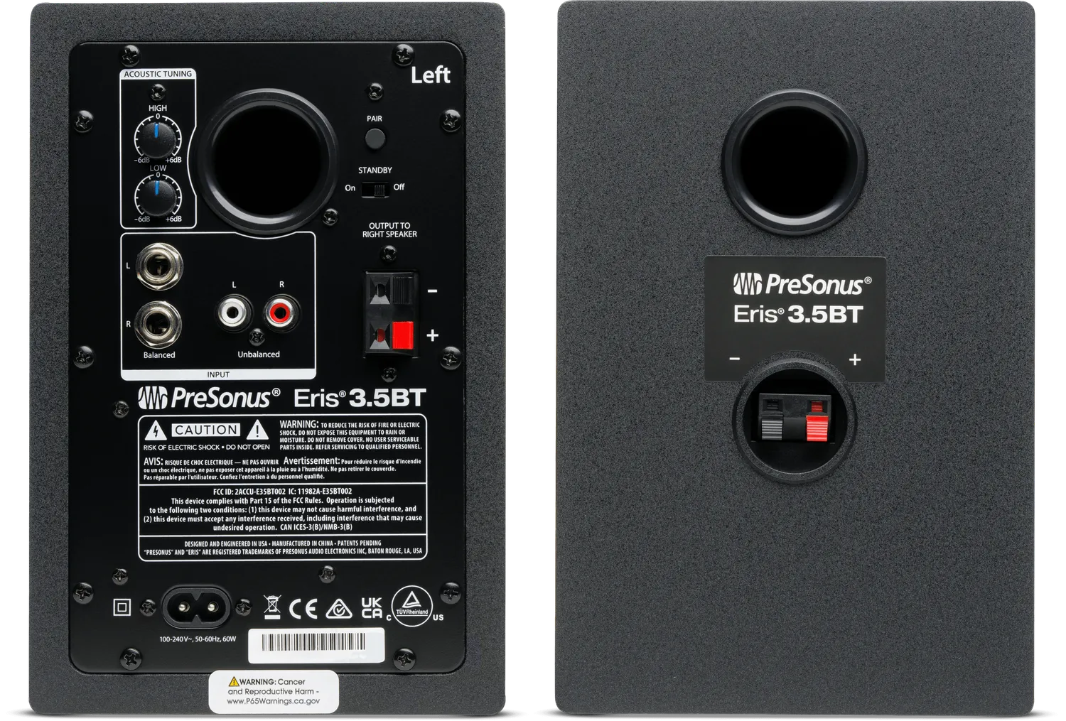 PreSonus Eris 3.5BT monitor bluetooth coppia neri 2 gen
