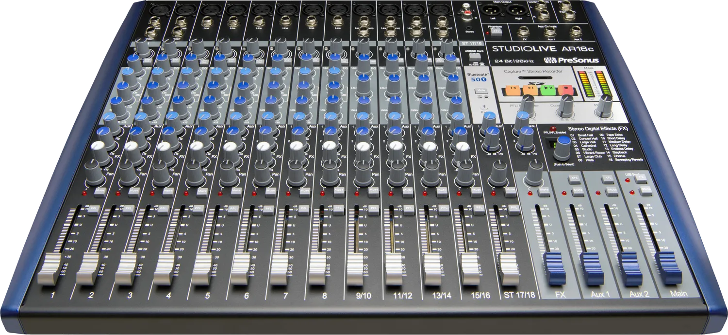 PreSonus StudioLive AR16c mixer analogico 16 canali USB