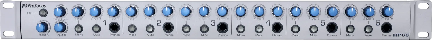 PreSonus HP60 mixer cuffie 6 canali con talkback