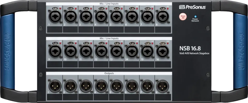 PreSonus NSB 16.8 stage box AVB 16 ingressi 8 uscite