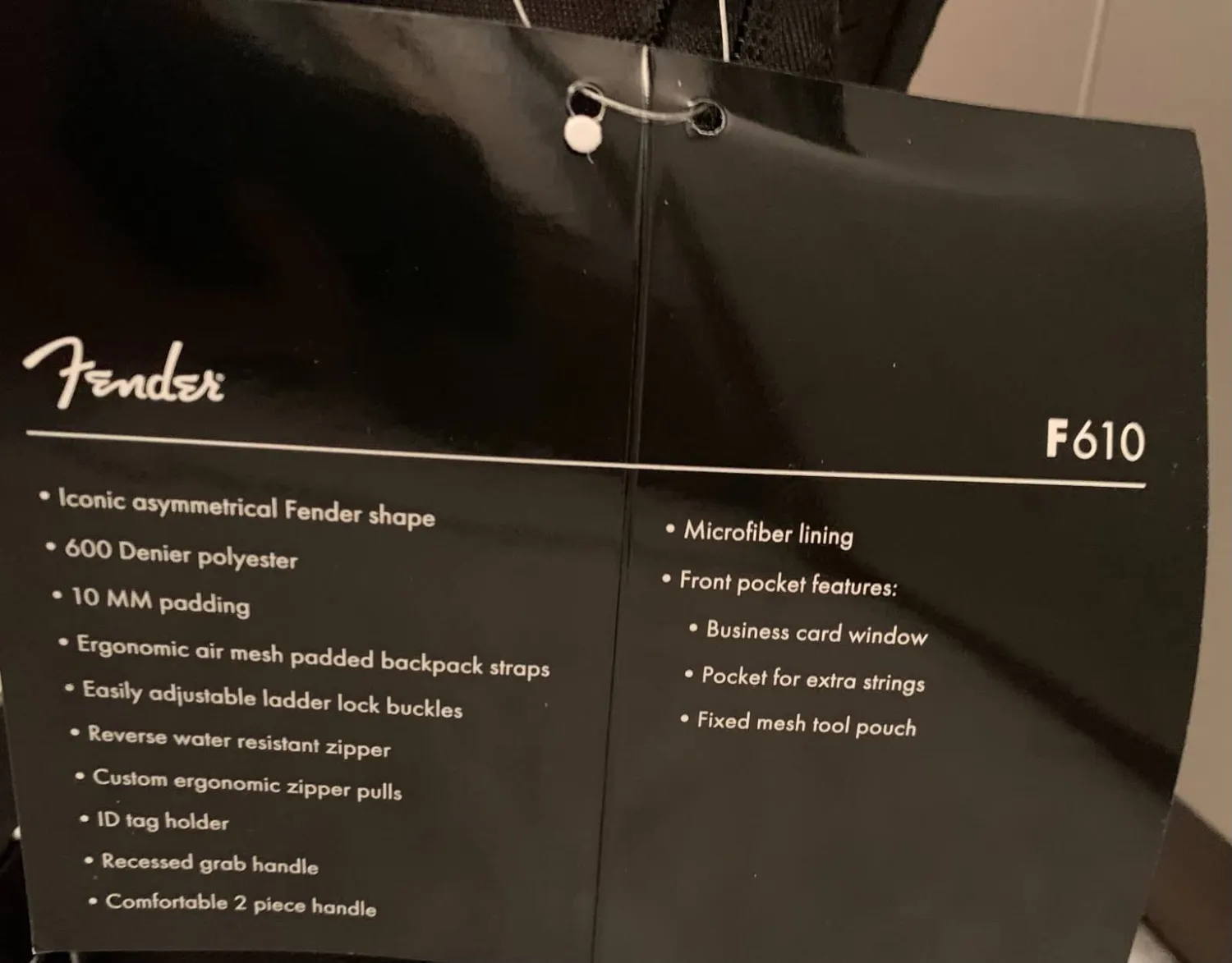 Fender FE610 borsa chitarra elettrica imbottita nera