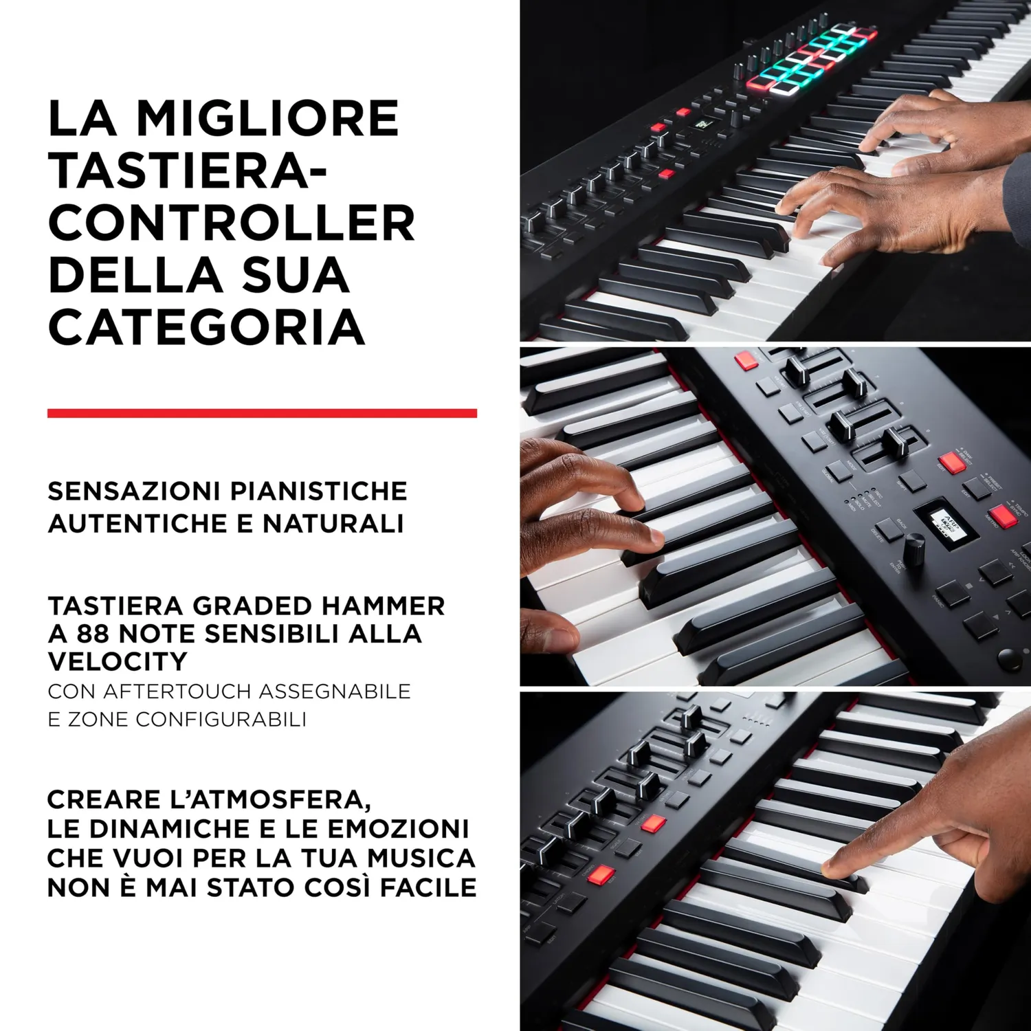 M-Audio Hammer 88 Pro controller MIDI 88 tasti pesati NKS