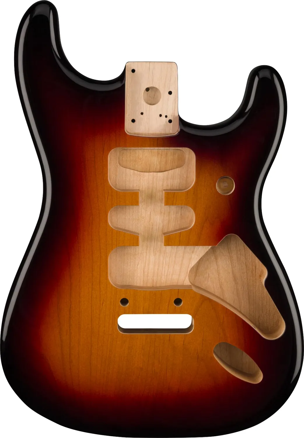 Fender Deluxe Stratocaster HSH corpo chitarra Candy Apple Red ontano