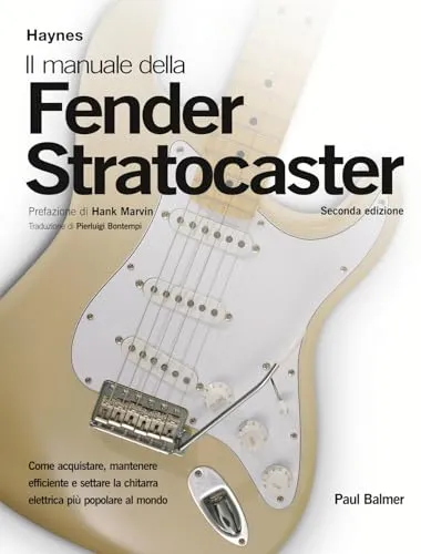 Manuale Fender Stratocaster libro illustrato Bontempi