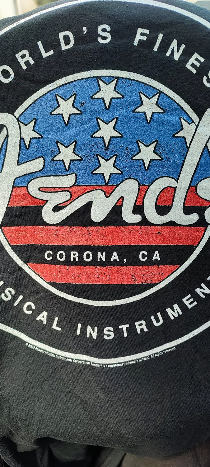 Fender American Flag maglietta circle stamp cotone