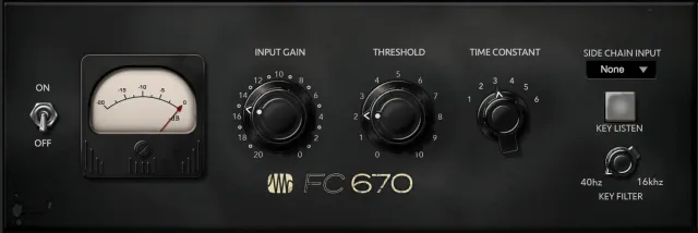 PreSonus Fat Channel FC-670 plugin compressore valvolare