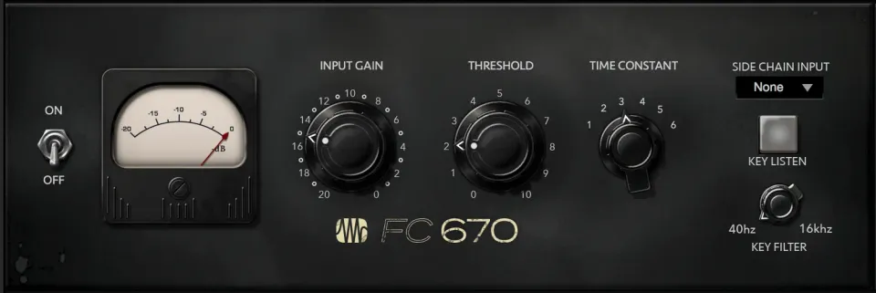 PreSonus Fat Channel FC-670 plugin compressore valvolare