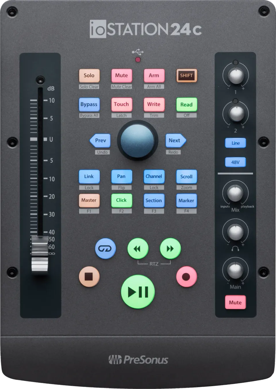 PreSonus ioStation 24c interfaccia USB controller 2 canali