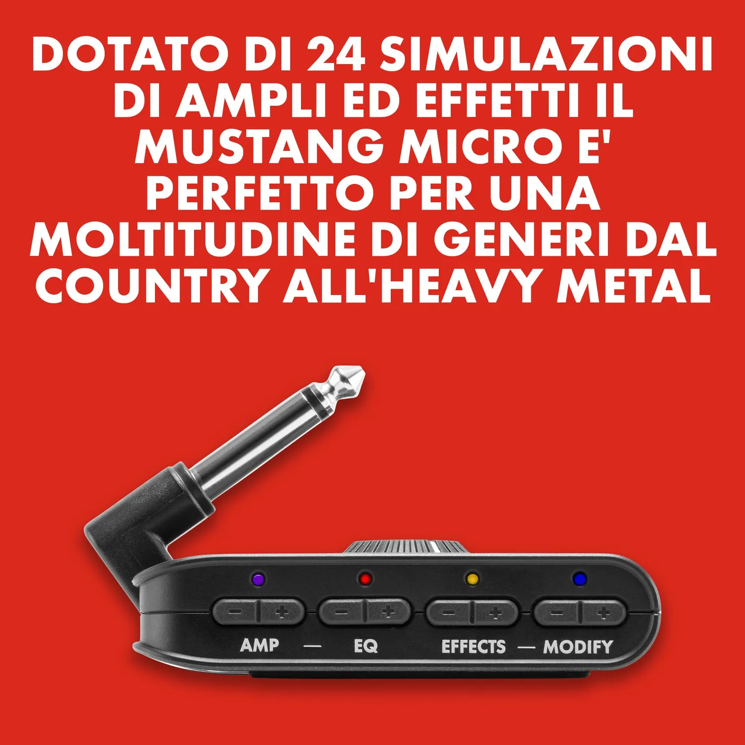 Fender Mustang Micro amplificatore cuffie Bluetooth USB