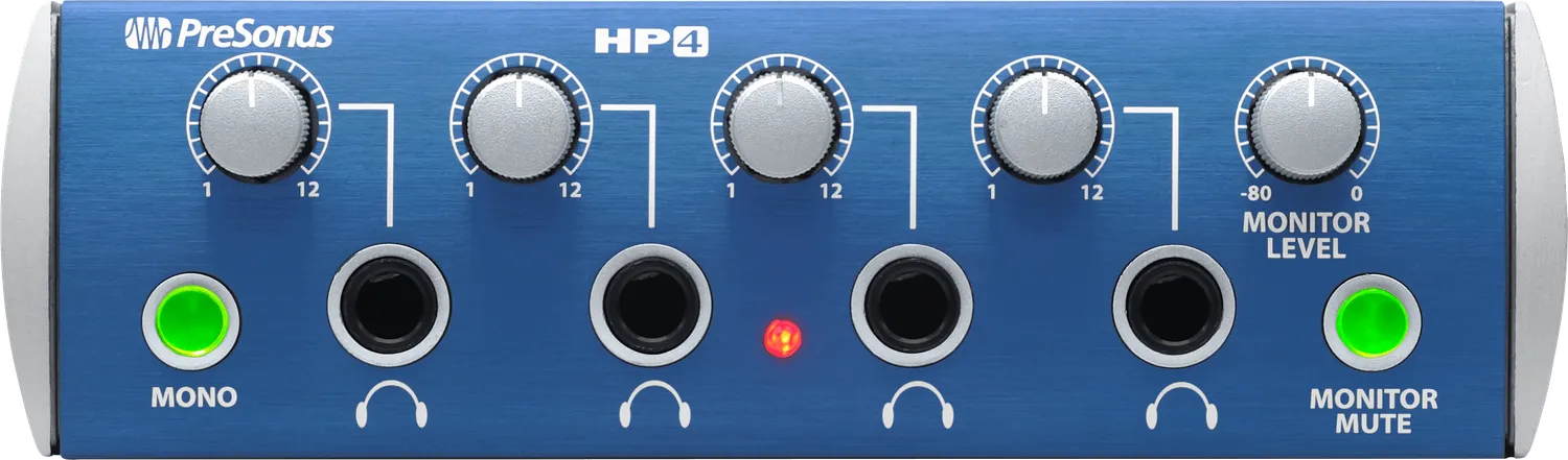 PreSonus HP4 amplificatore cuffie 4 canali EU stereo
