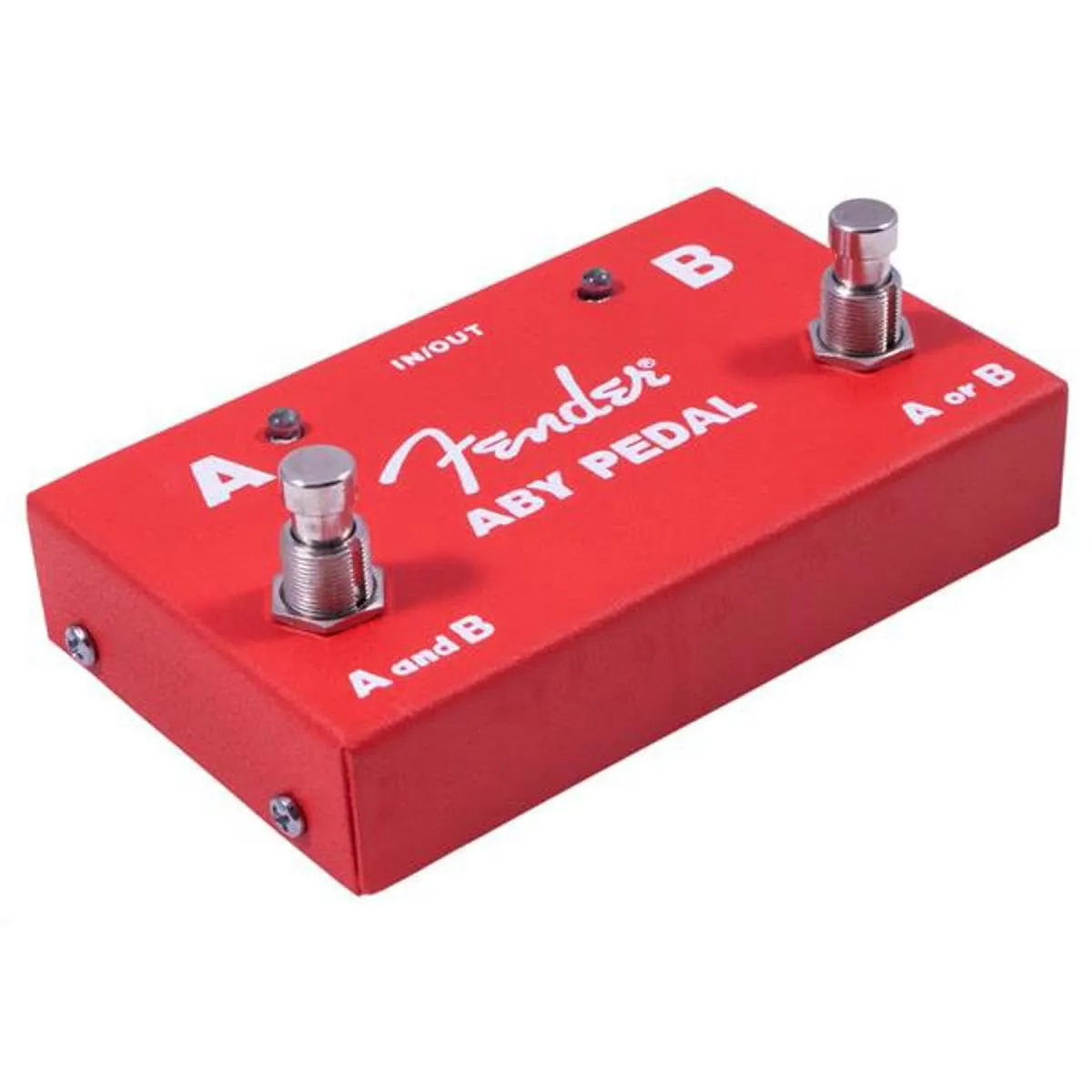 Fender ABY Switcher pedale chitarra 2 ampli rosso