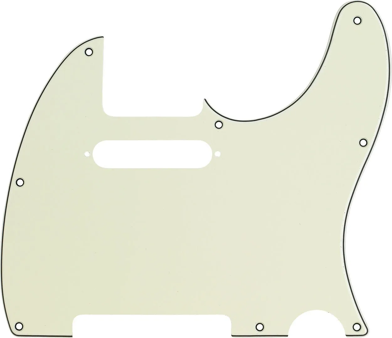 Fender battipenna Tele 8 fori nero multistrato