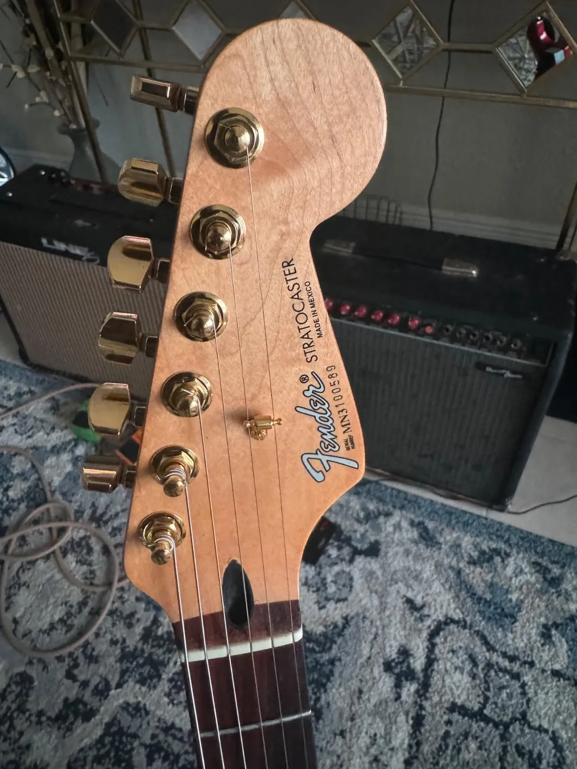 Fender American Standard meccaniche chitarra Gold 6x