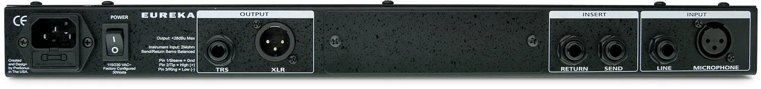 PreSonus Eureka Preamplificatore Microfonico Channel Strip