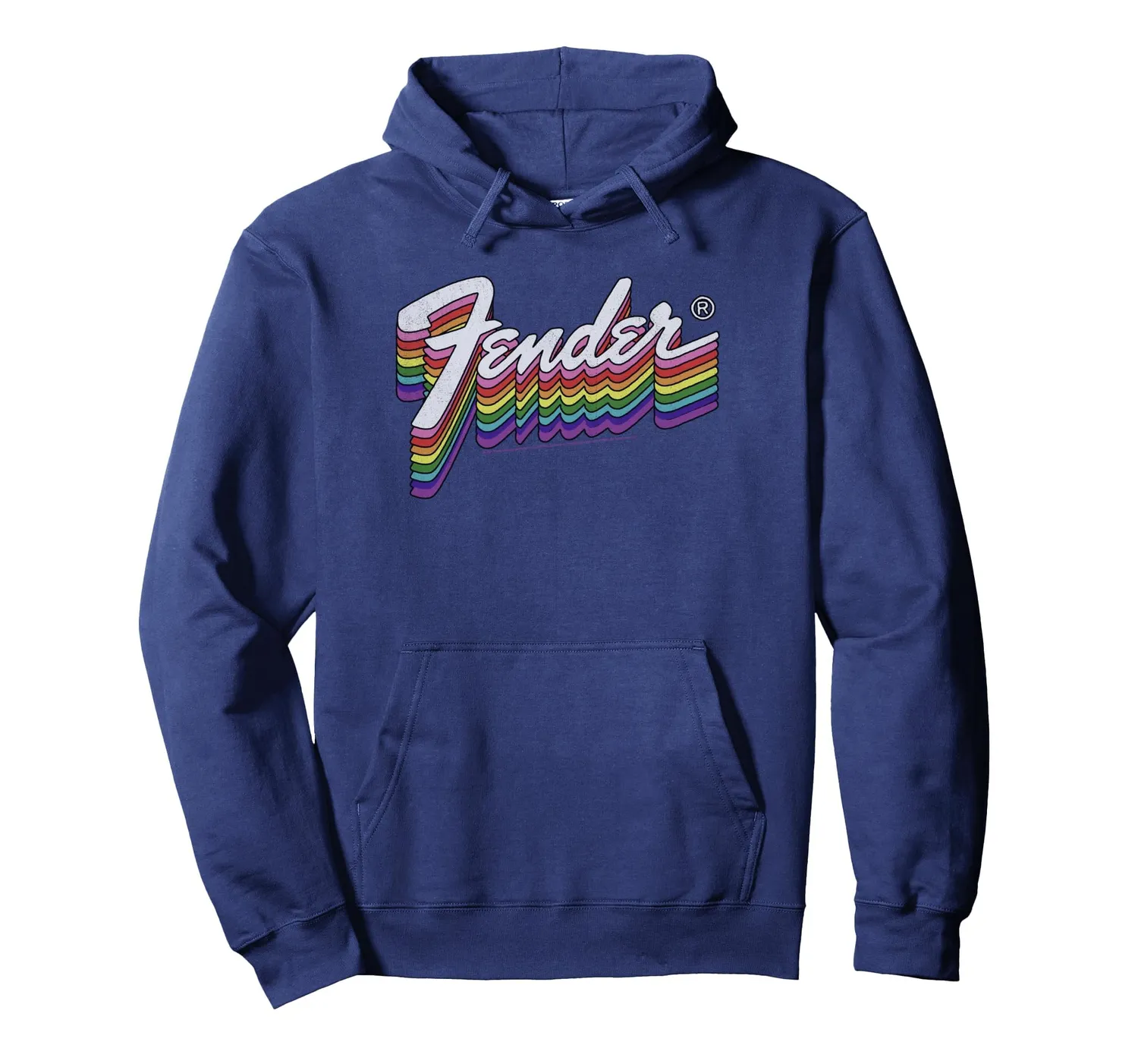 Fender Rainbow Logo felpa con cappuccio