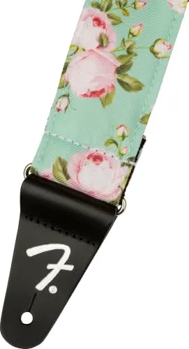 Fender Floral tracolla chitarra seafoam green regolabile
