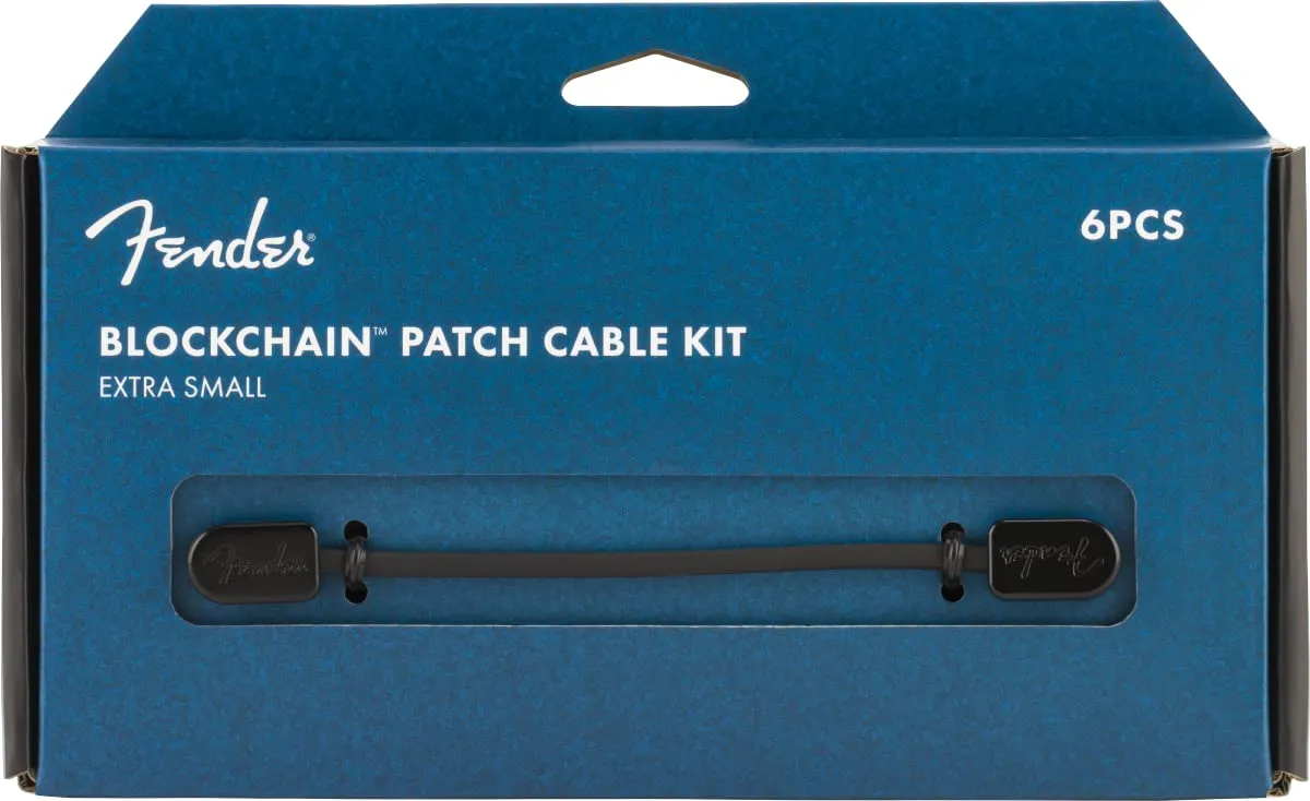 Fender Blockchain kit cavi patch angolati medium 12 pezzi