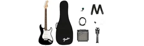 Squier Strat kit chitarra elettrica SSS + Frontman 10G
