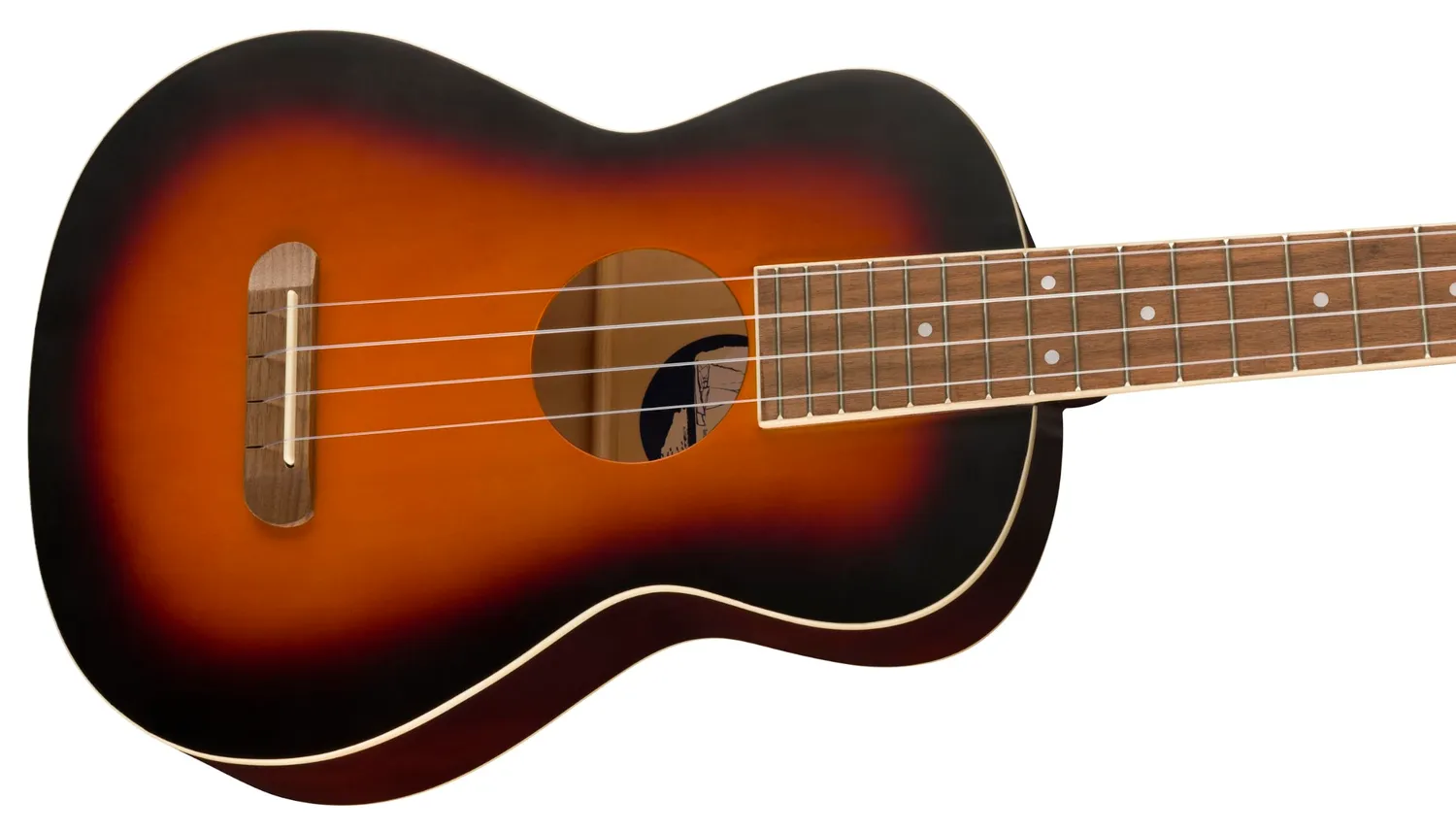 Fender Avalon ukulele tenore sunburst 2 colori tiglio