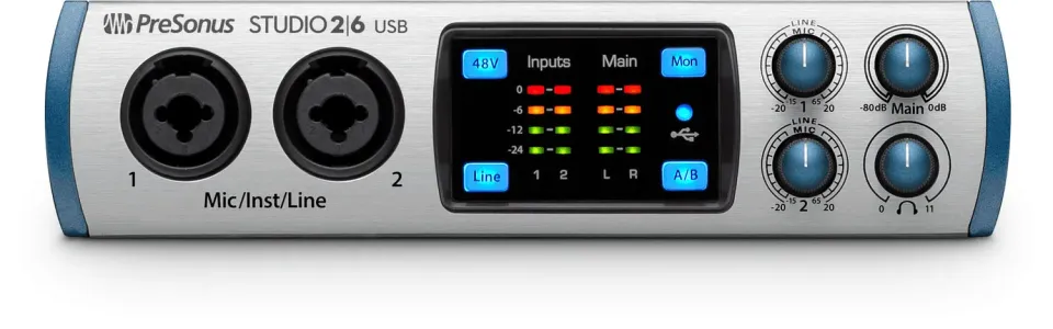 PreSonus Studio 26 scheda audio USB 24-bit 192 kHz