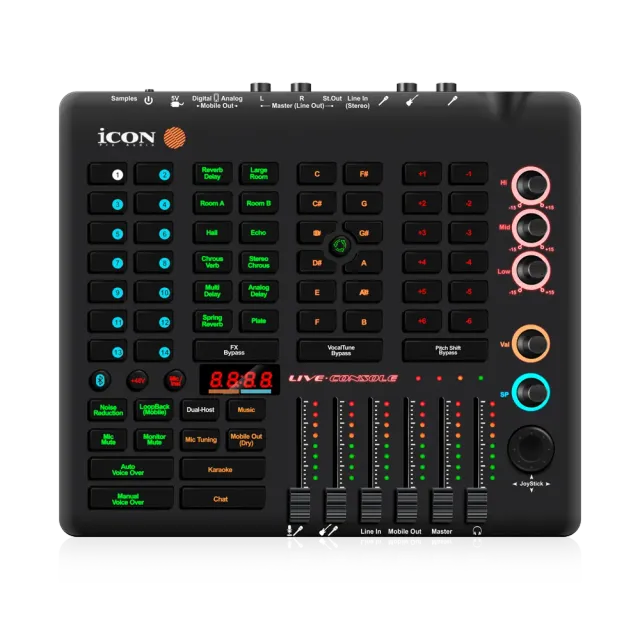 iCON Pro Audio Live Console mixer streaming USB