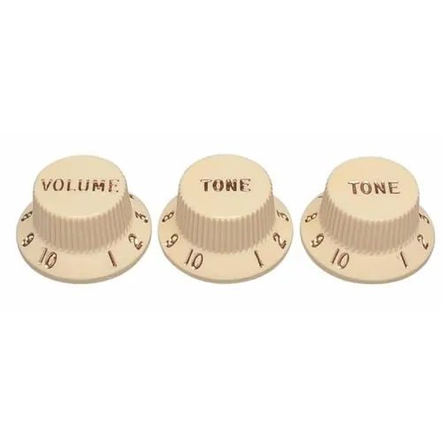 Fender Strat manopole volume tono nere set 3 pezzi