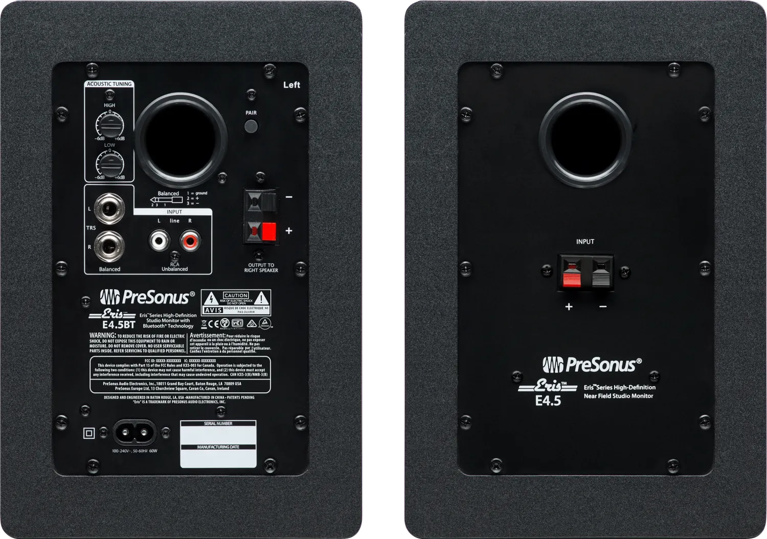 PreSonus Eris E4.5 BT monitor studio Bluetooth
