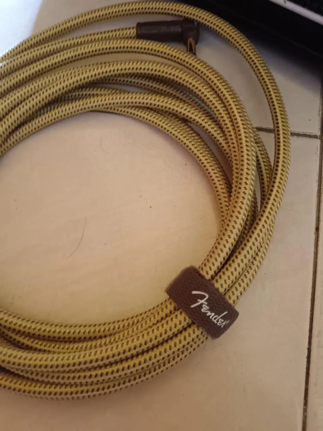 Fender Deluxe Cavo Jack Chitarra 3m Tweed dritto angolato