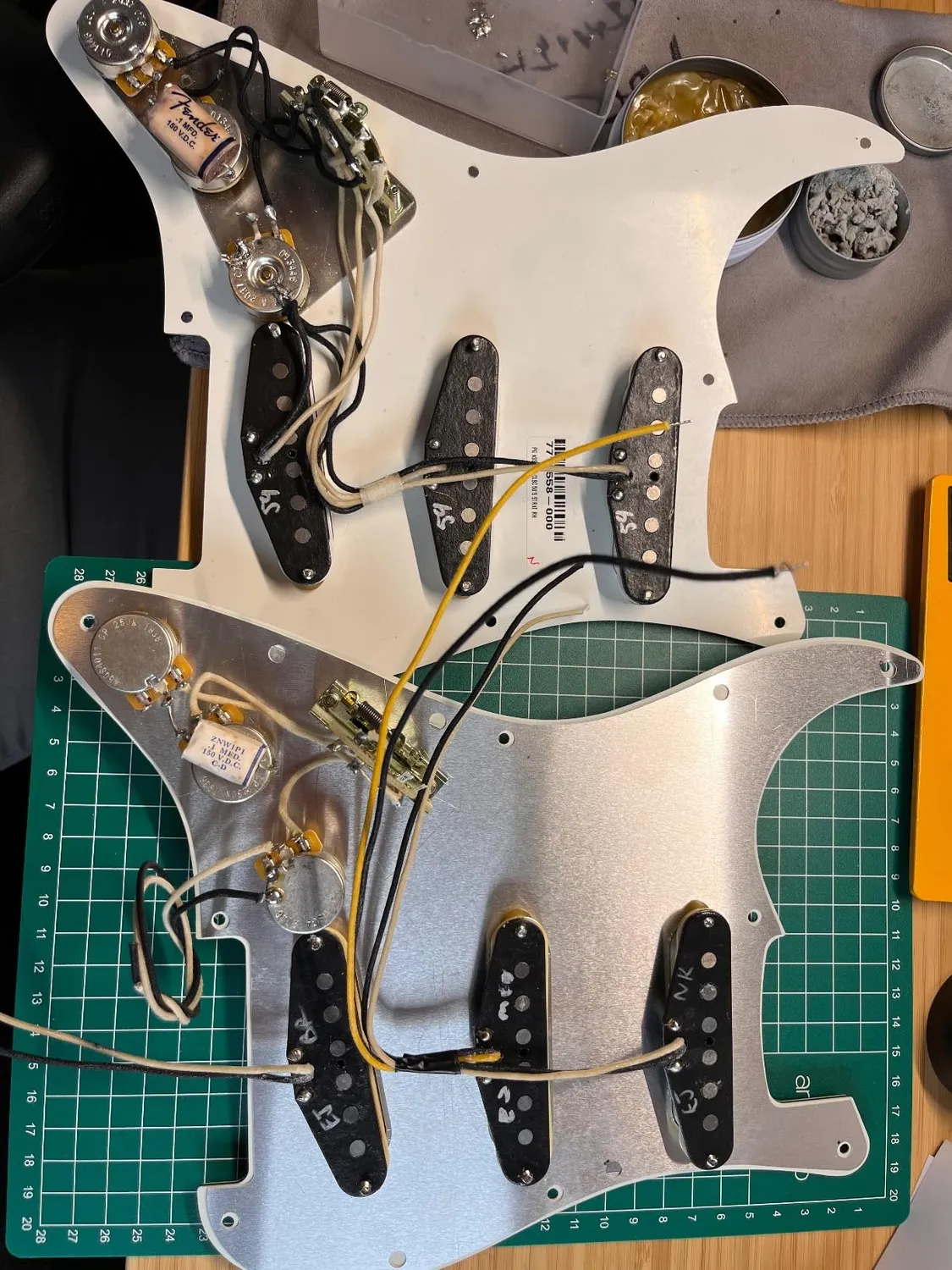 Fender Eric Johnson Signature Strat Set Pickup Single-Coil Bianco Aged