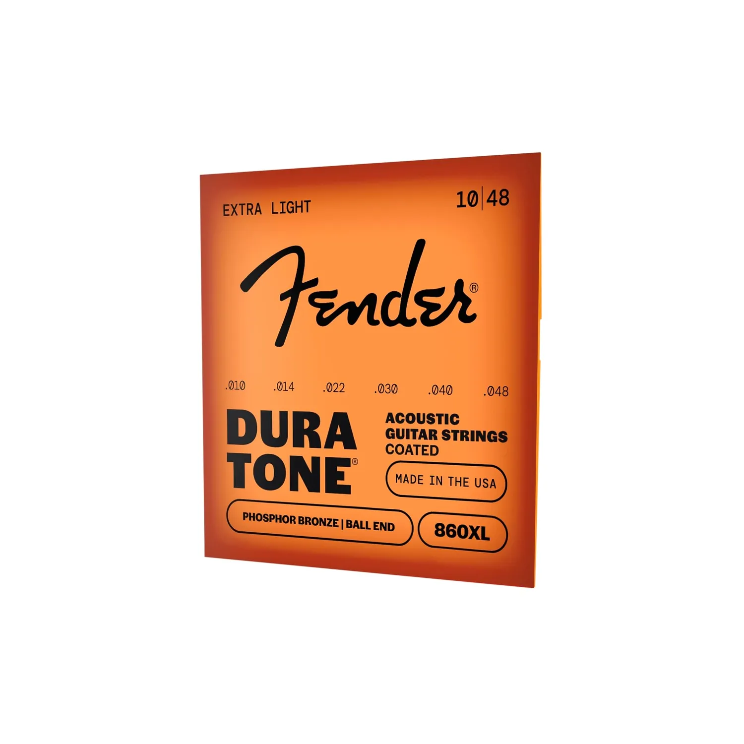 Fender 860XL Dura-Tone corde chitarra acustica 10-48 bronzo