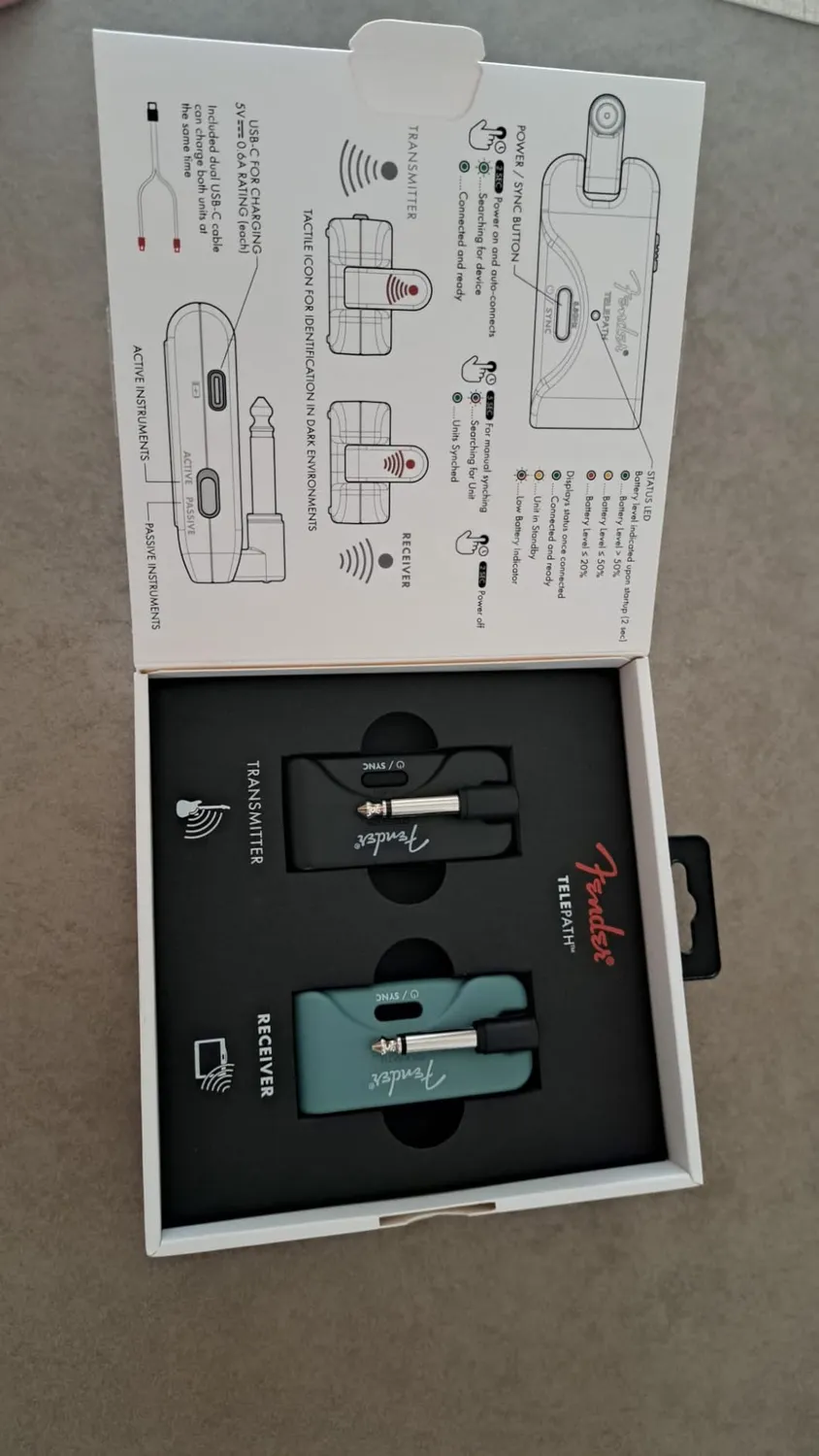 Fender Telepath sistema wireless chitarra 5.8GHz coppia