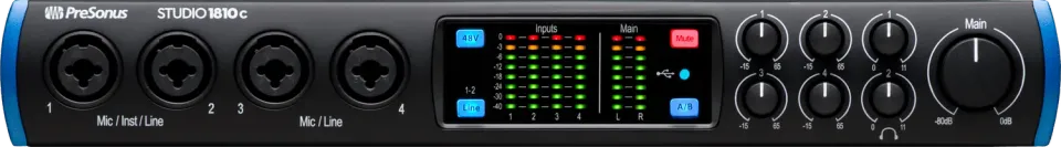 PreSonus Studio 1810c interfaccia audio USB 18 canali