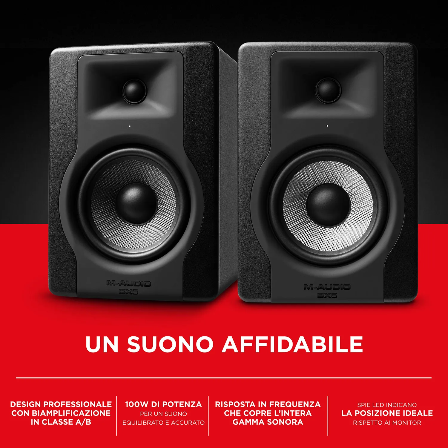 M-Audio BX5 D3 Monitor Studio Attivi Coppia 5" 100W