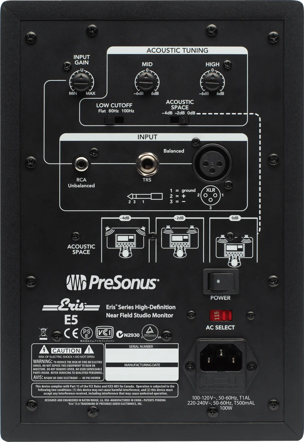 PreSonus Eris E5 monitor da studio attivo 5 pollici