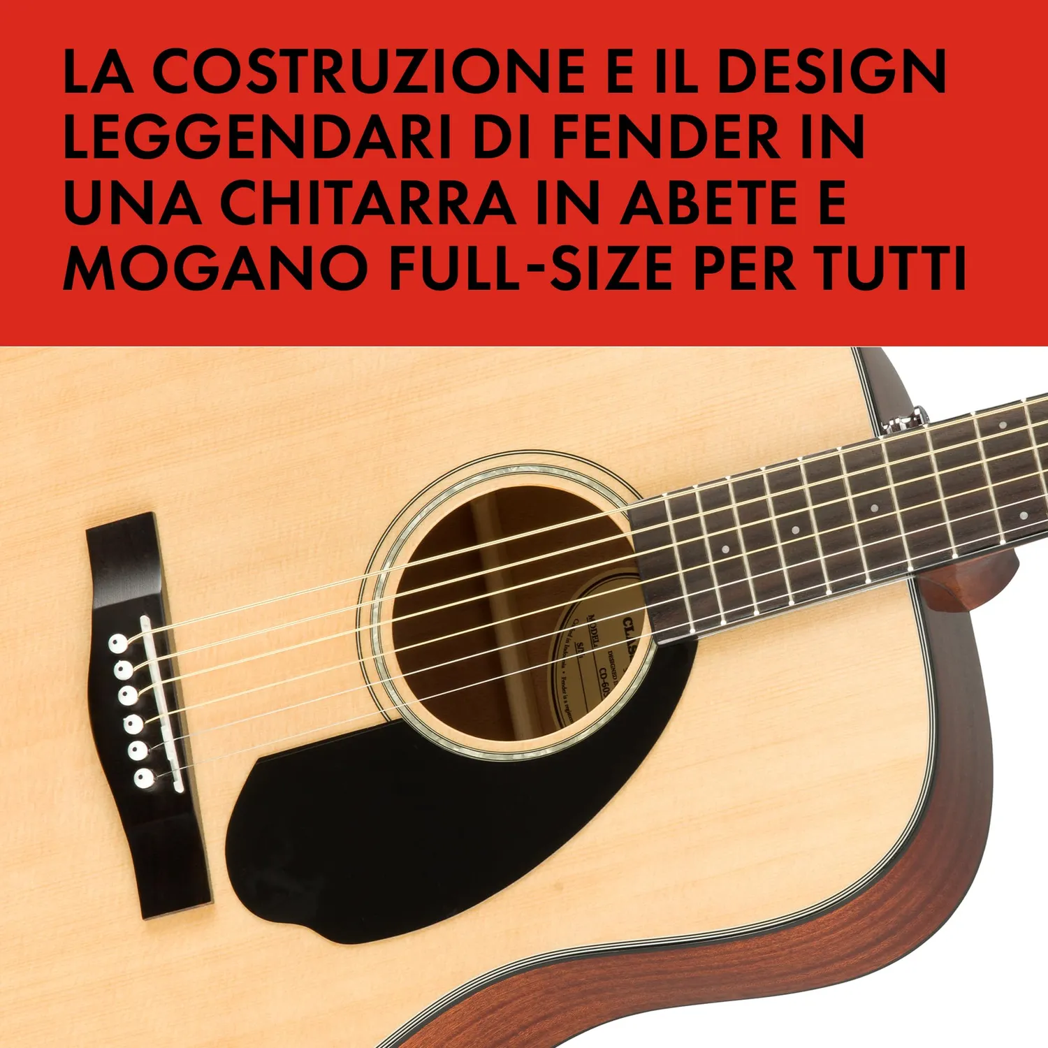 Fender CD-60S chitarra acustica dreadnought natural