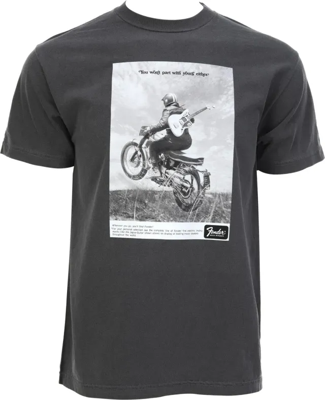 Fender Vintage Ad Tee maglietta Motorcycle Rider taglia M