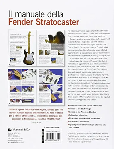 Manuale Fender Stratocaster libro illustrato Bontempi