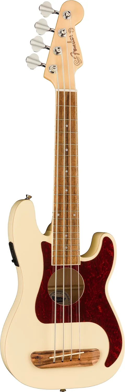 Fender Fullerton Precision Bass Uke bianco 4 corde
