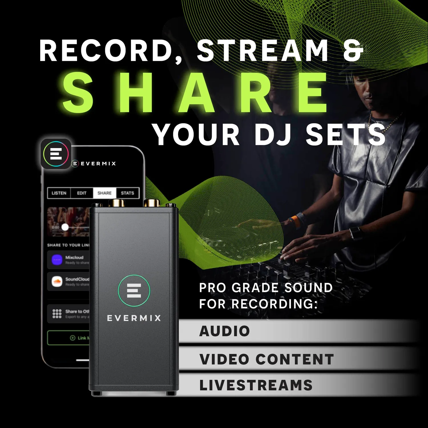 EvermixBox5 interfaccia audio USB-C per DJ