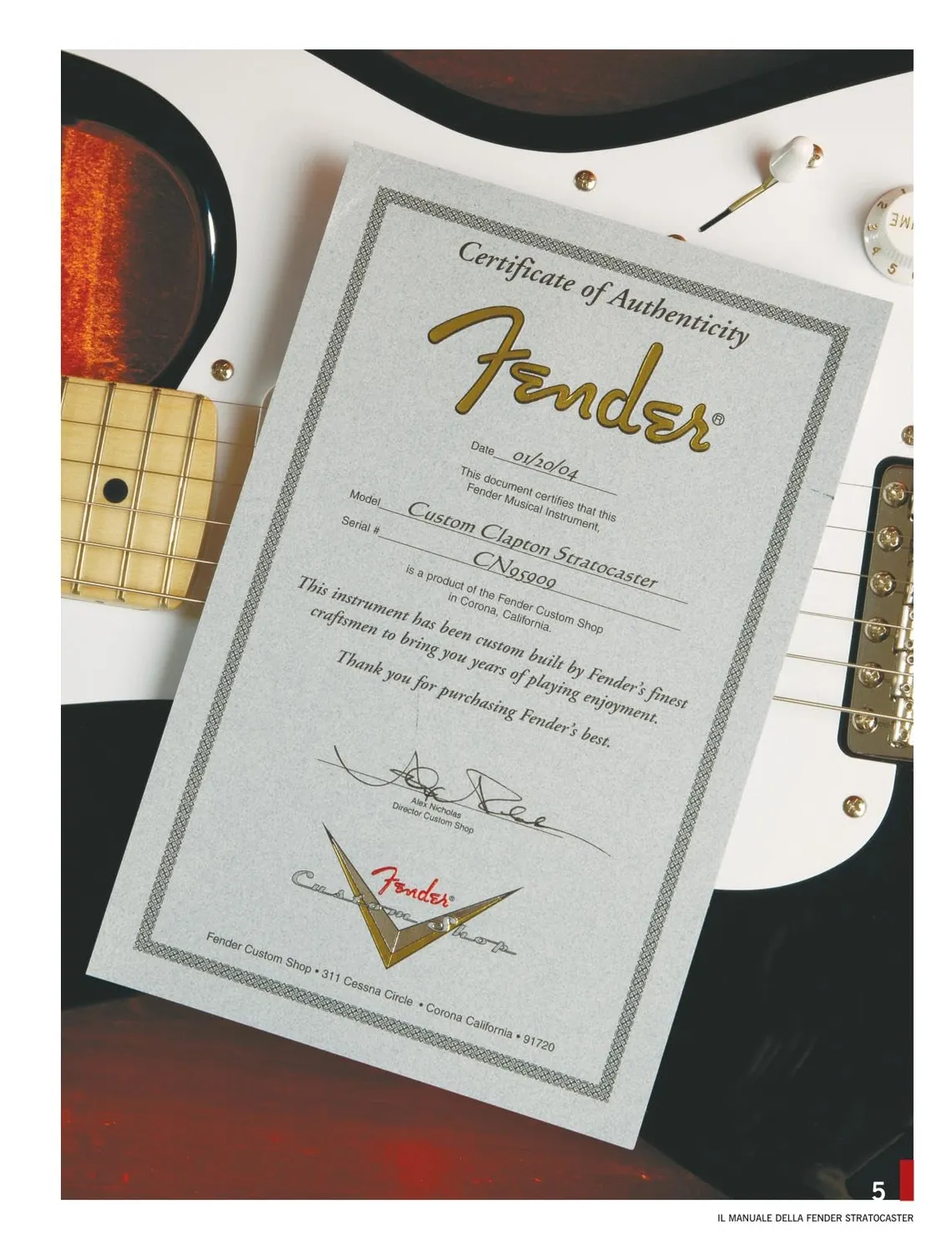 Manuale Fender Stratocaster libro illustrato Bontempi