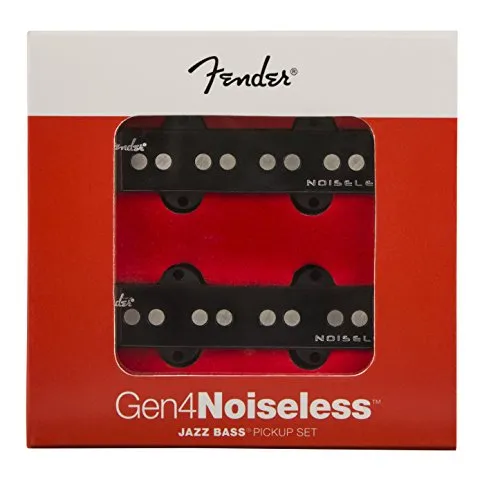 Fender Gen 4 Noiseless Jazz Bass pickup set 2 nero single-coil