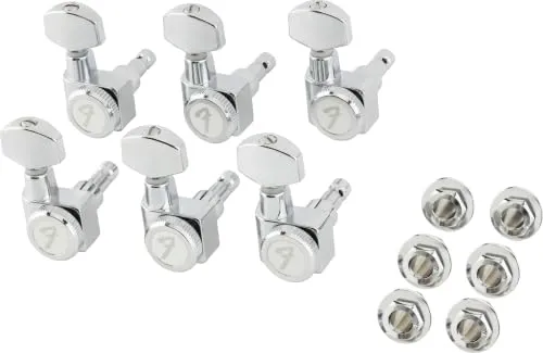 Fender Stratocaster Telecaster Locking meccaniche cromo set 6 18:1