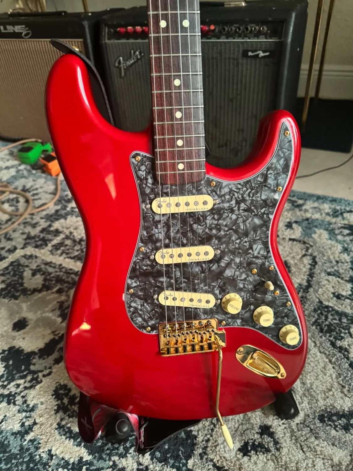 Fender American Standard meccaniche chitarra Gold 6x