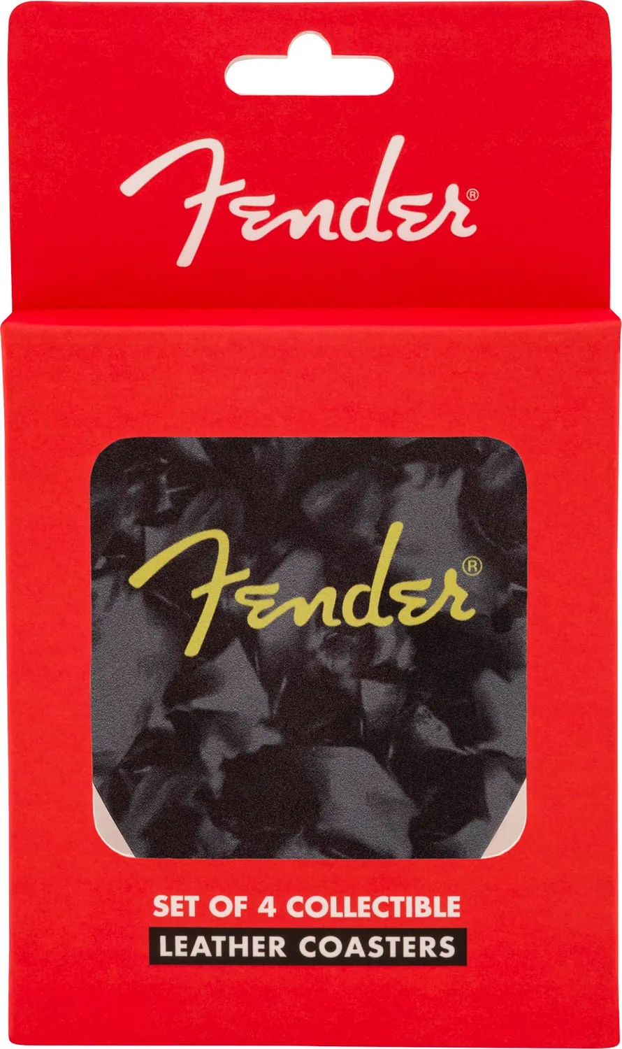 Fender Pick sottobicchieri pelle plettro 4 pz