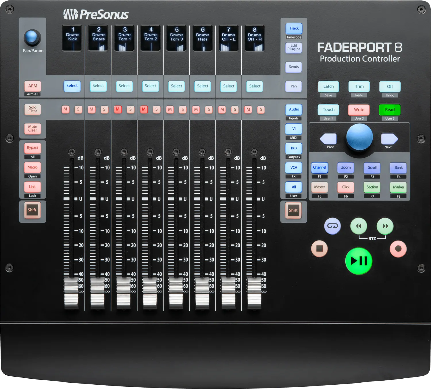PreSonus FaderPort 8 controller DAW motorizzato