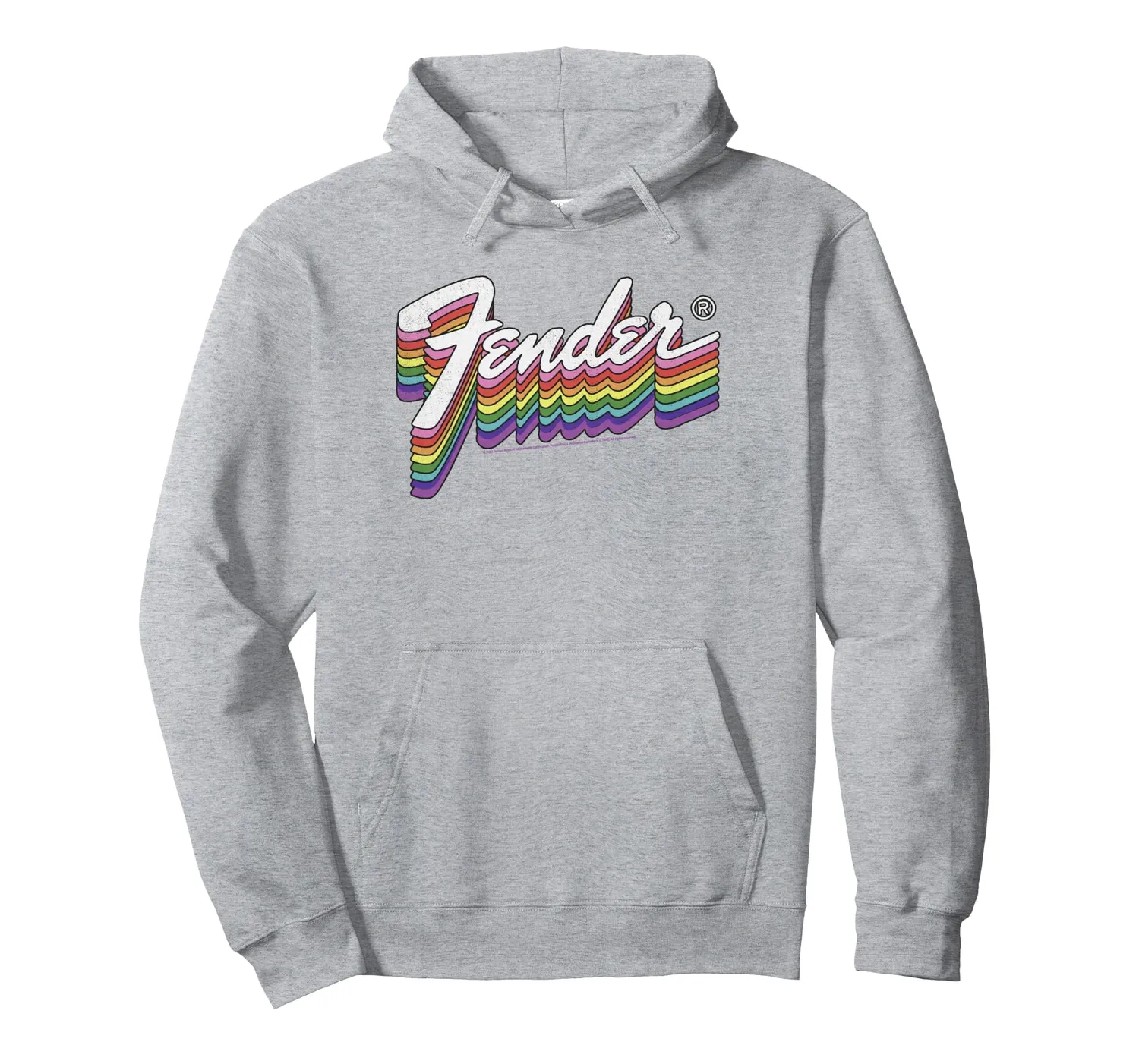 Fender Rainbow Logo felpa con cappuccio