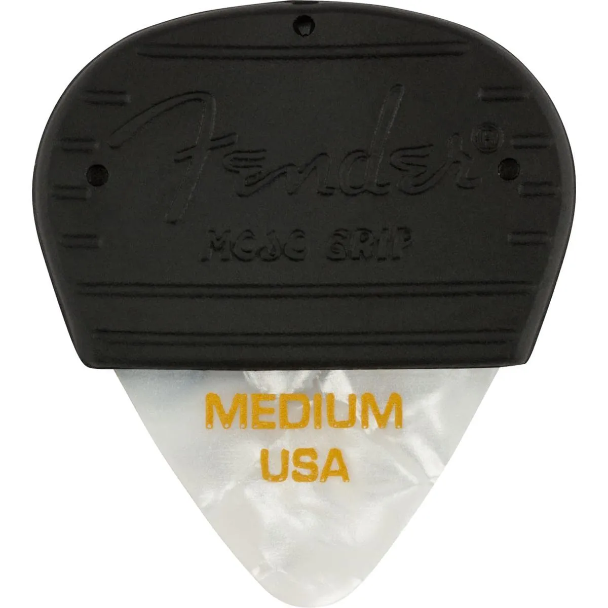 Fender Mojo Grip plettri heavy white moto 3 pezzi